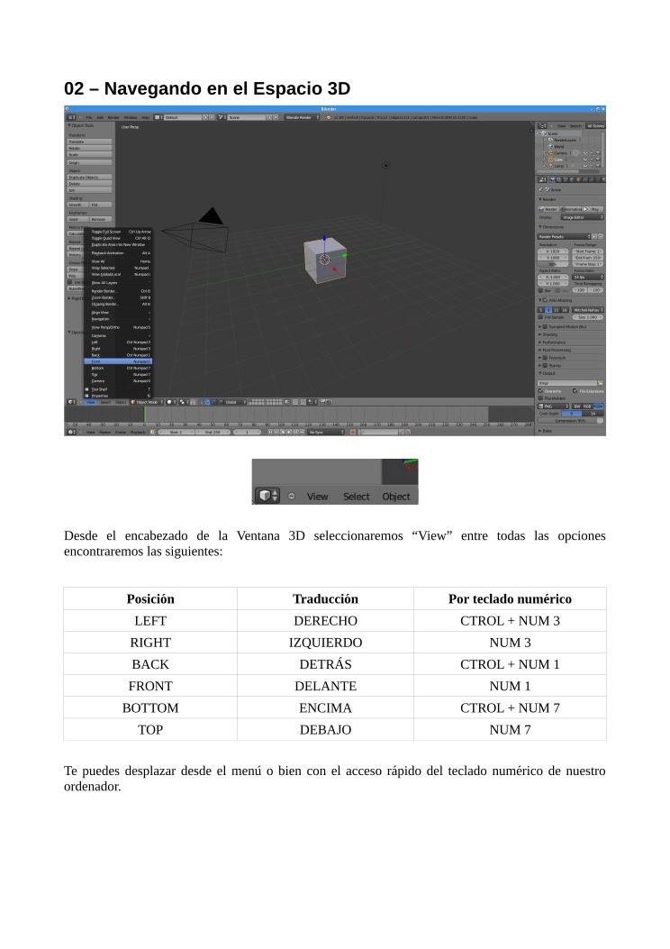 Imágen de pdf Blender - 02 - Navegando en el Espacio 3D